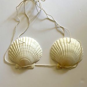 REAL SEASHELL STRING BIKINI BRA
